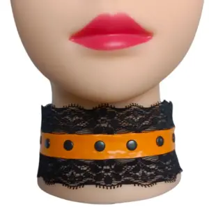 Collier dentelle Halloween #3