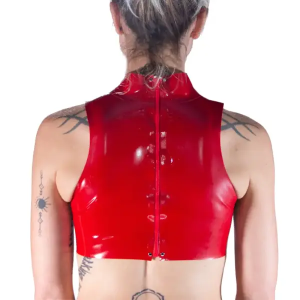 Top Latex Meg Rouge TailleS – Image 3