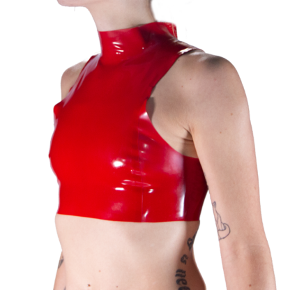 Top Latex Meg Rouge TailleS – Image 2