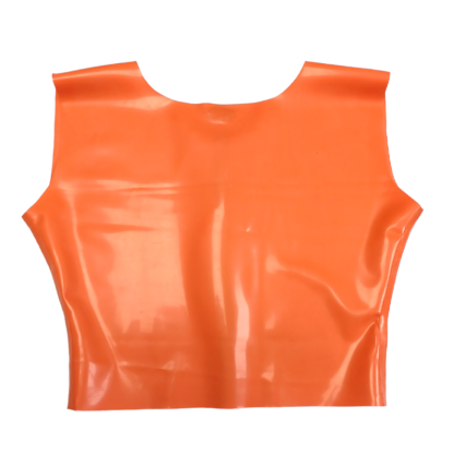 Top Latex Gaga Orange Taille L – Image 2