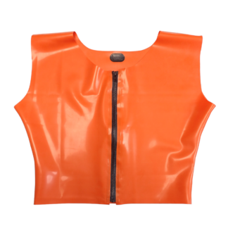 Top Latex Gaga Orange Taille L