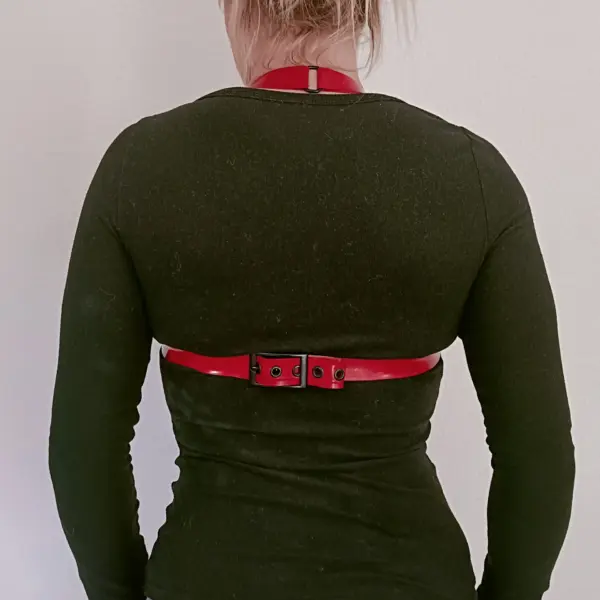 Harnais Latex LOLYPOP Rouge&BK – Image 3