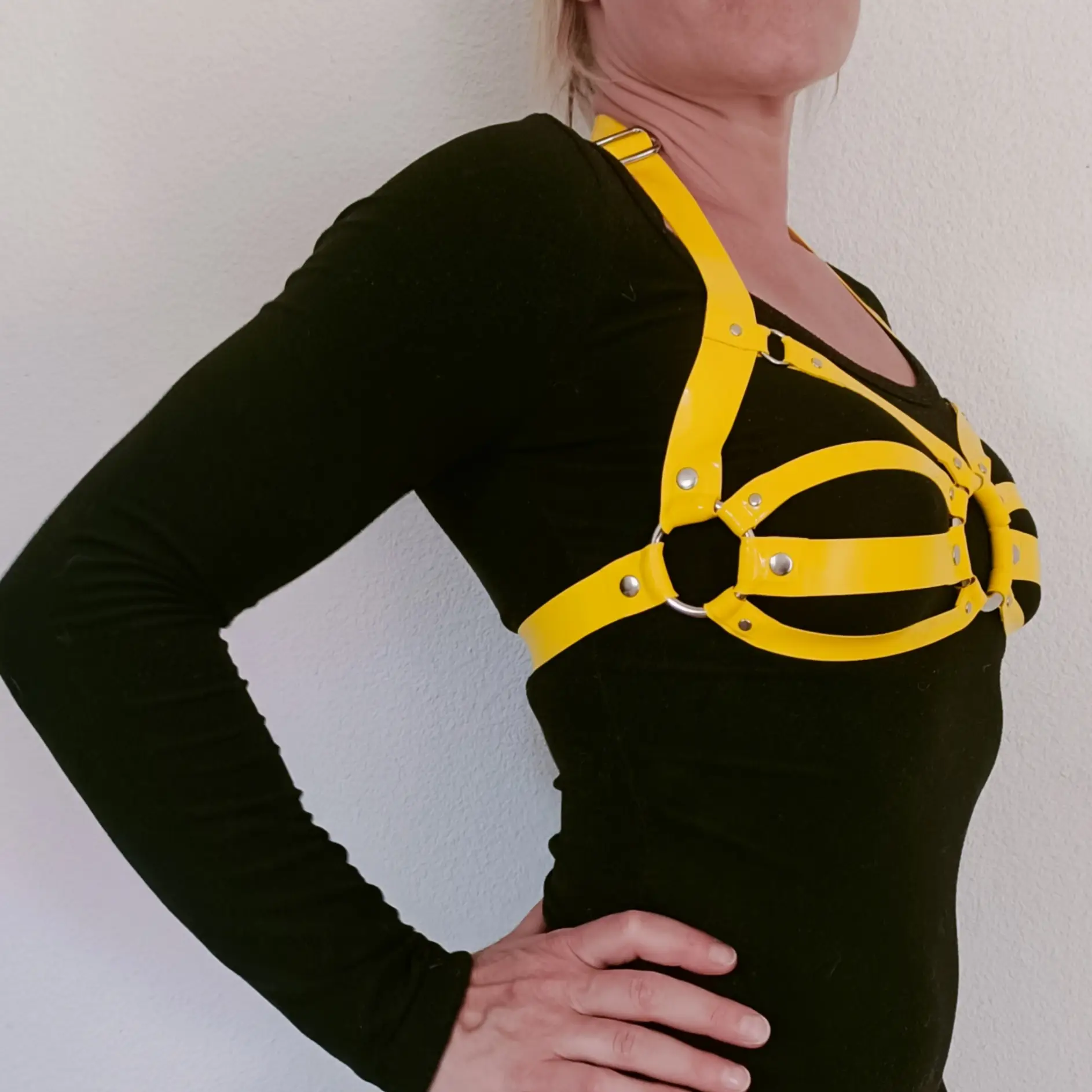 Harnais Latex LOLYPOP Jaune&NP – Image 2