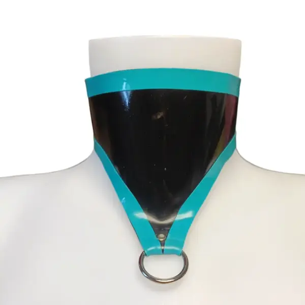Collier Latex Victoria T2 Turquoise