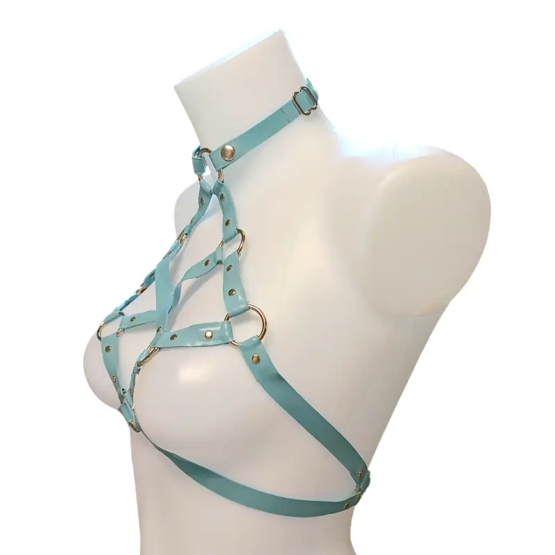 Harnais Latex Poca T1 Bleu Clair – Image 2