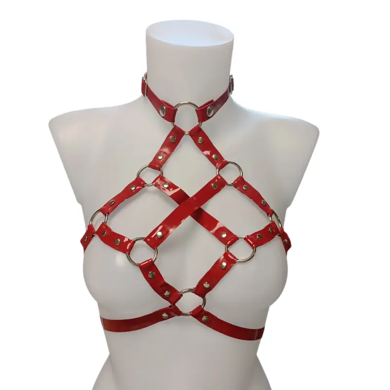 Harnais Latex Poca T1 rouge