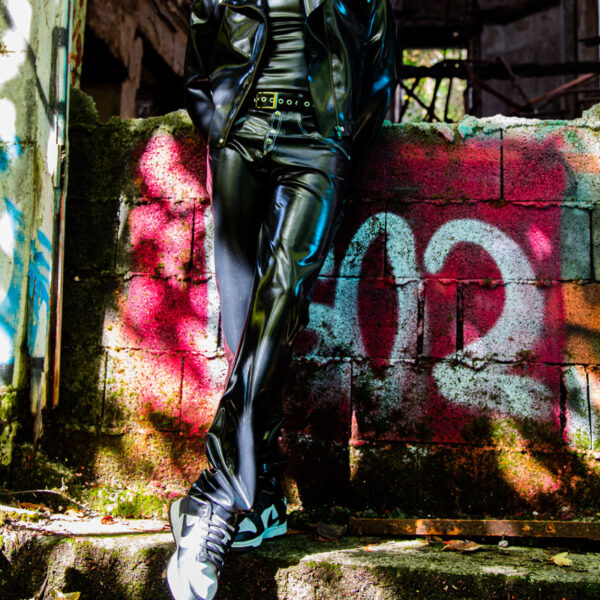 Jeans Pantalon Latex Surpiqure