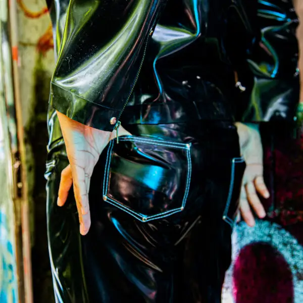 Jeans Pantalon Latex Surpiqure