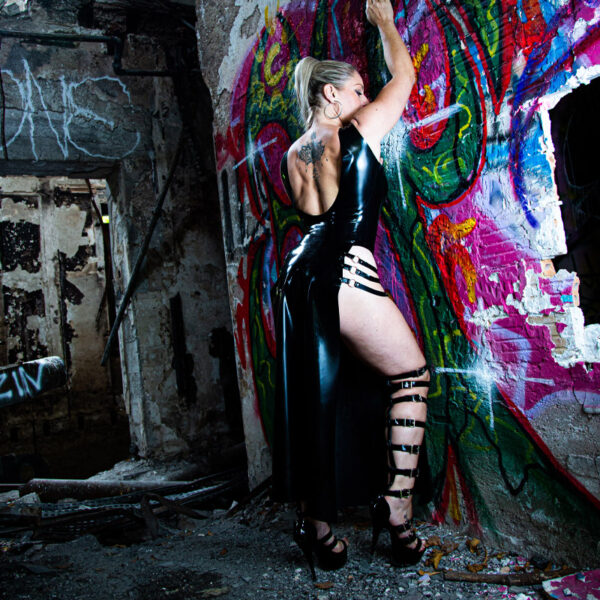 robe latex femme