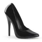 Escarpins Haut Noir Brillant