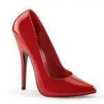 Escarpins Haut Rouge Brillant