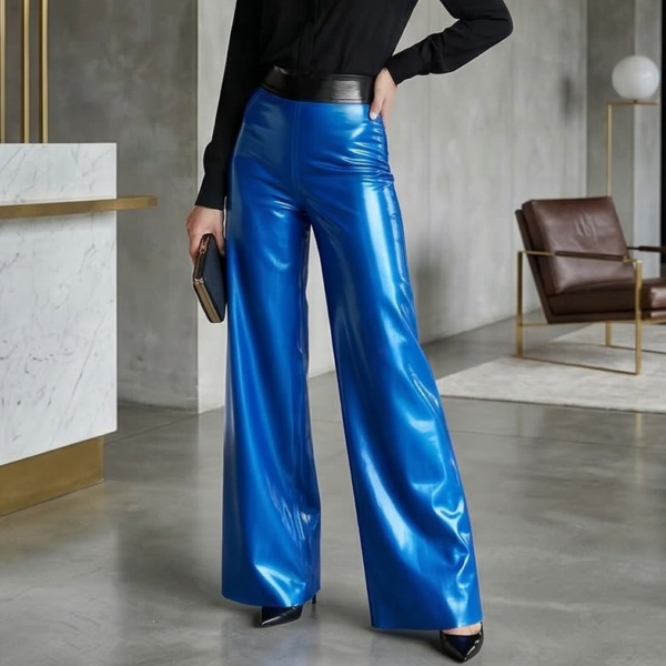 Pantalon Tailleur latex