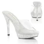 Mules Strass Transparent