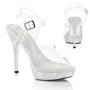 Sandale strass Transparentes Fabulicious ATHENA-508